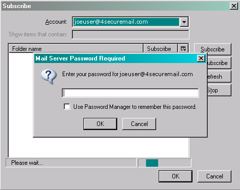 mozilla mail POP screenshot